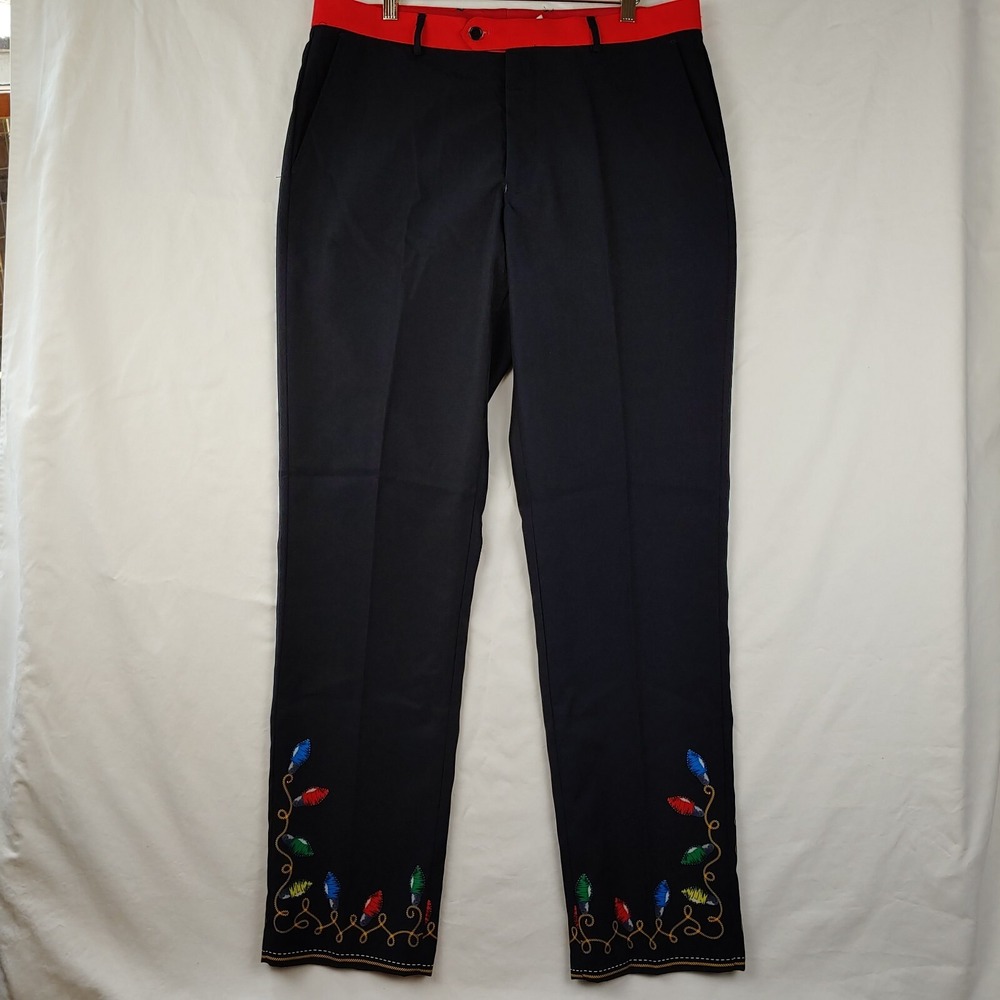 Shinesty Dress Pants Mens Size 33X33* Duke Of December Party Zipper Fly